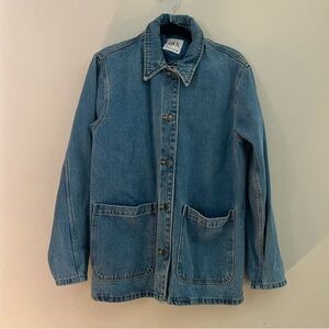 Zara woman’s denim pocket jeans jacket blazer